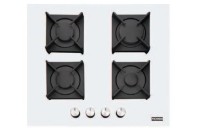 Plita gaz Glass Square FHNS 604 4G WH C alb cristal Franke 